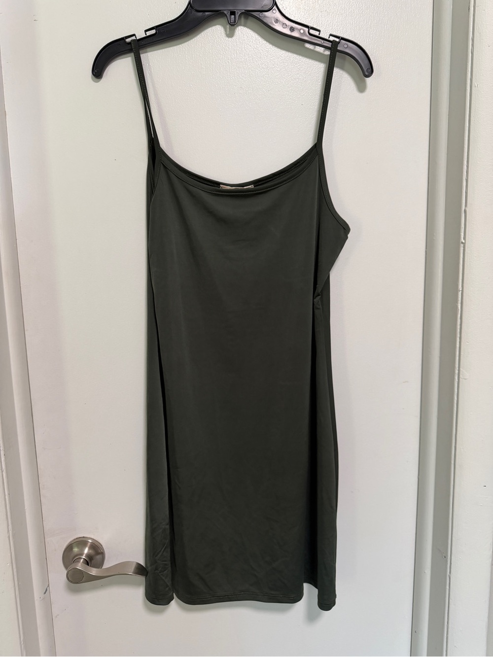 Blu pepper Dark Olive Green Slip Dress
